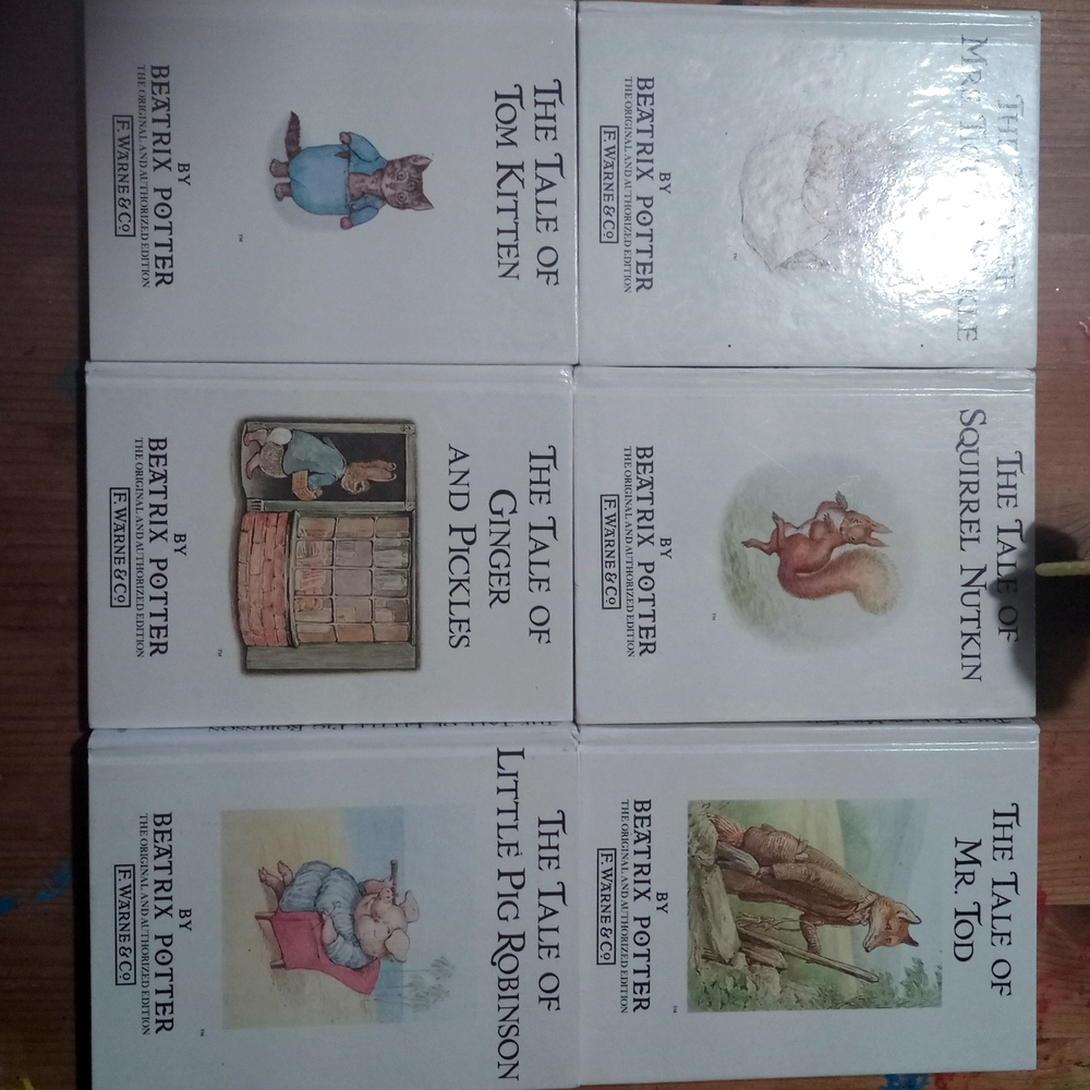 Beatrix Potter 6 books .